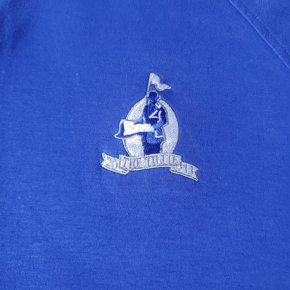 Fairway & Greene Signature Golf Royal Blue 1/4 Zip Men's Pullover, Size L - Picture 2 of 7